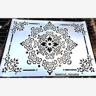 شابلون طرح ماندلا حاشیه دار