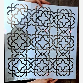 شابلون استنسیل طرح اسلیمی