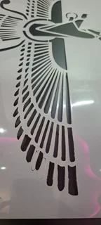شابلون استنسیل طرح فروهر((ایراد دار))حراج