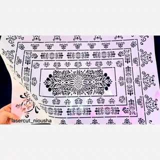 شابلون فرش ۴ حاشیه