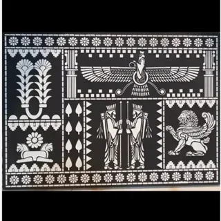 آینه شابلون لیپان آرت هخامنشی