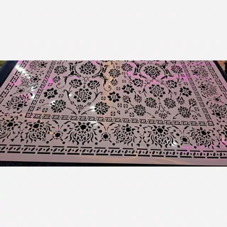شابلون فرش مربع پرگل